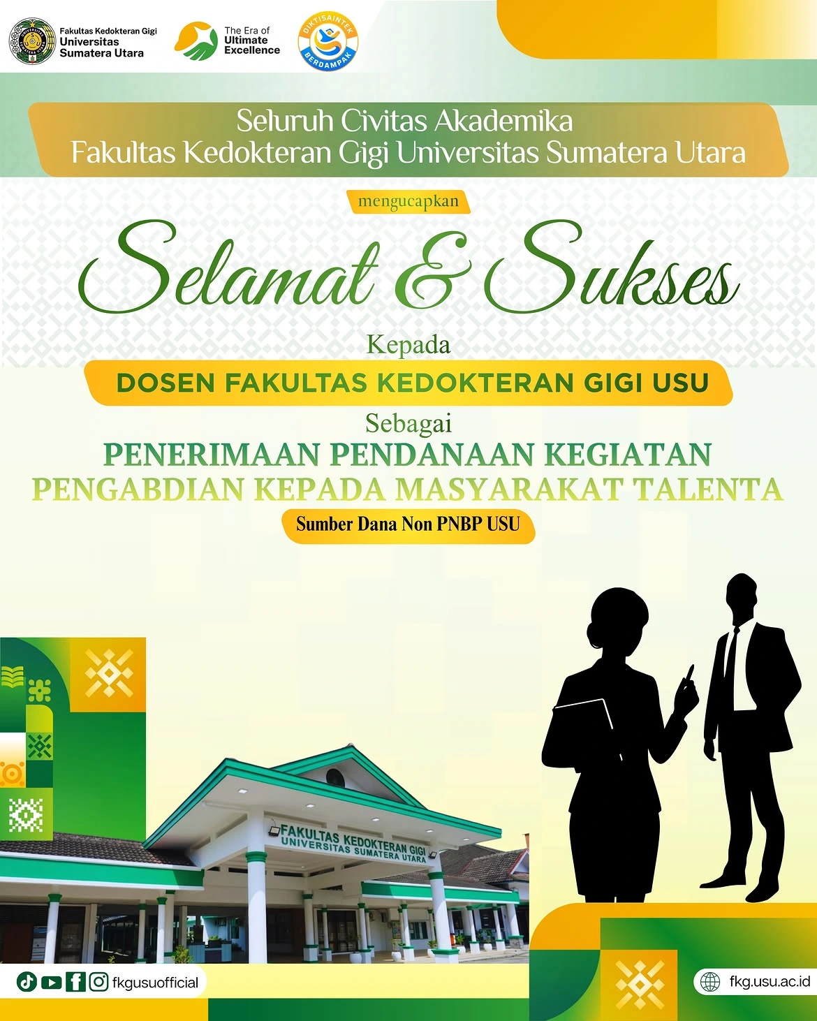 Penerima Pendanaan Program Pengabdian kepada Masyarakat Skema TALENTA (Sumber Dana Non-PNBP USU) Tahun Anggaran 2026